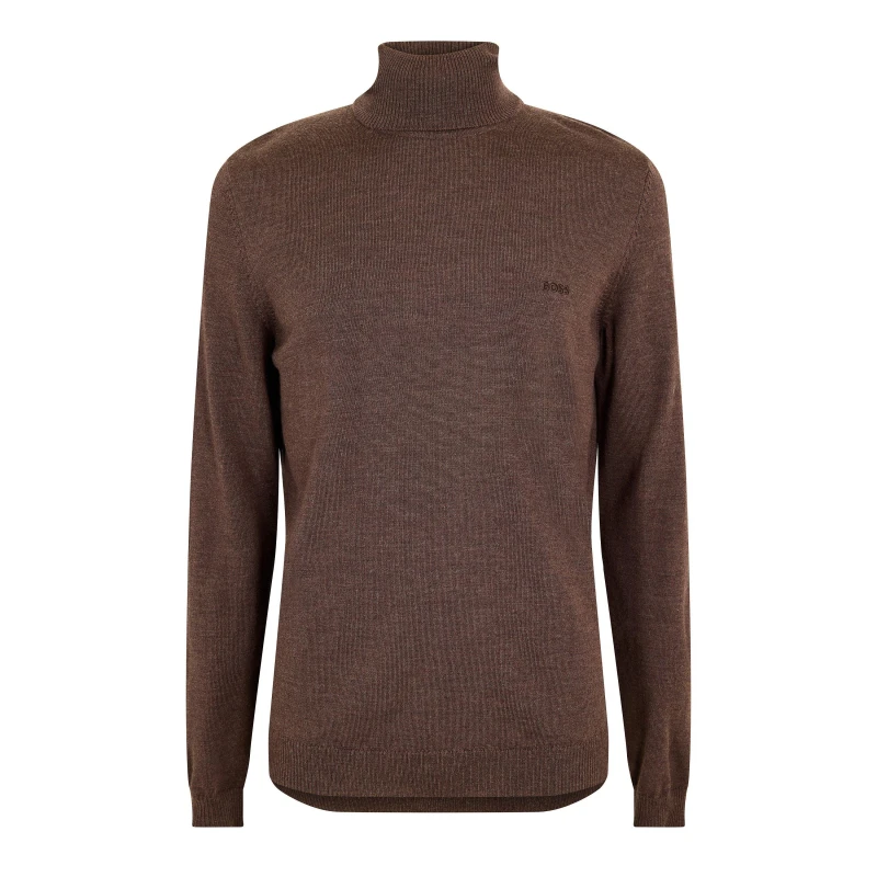 Image of Boss Mens Baldebert E Turtle Neck Jumper Turtle Neck Jumpers S Black 33575041350