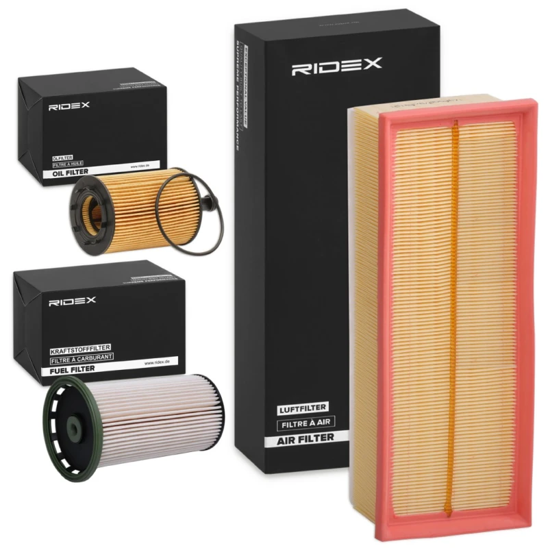 Image of RIDEX 4055F7531 Filter Set with gaskets/seals, with pre-filter Filter Set (4055)