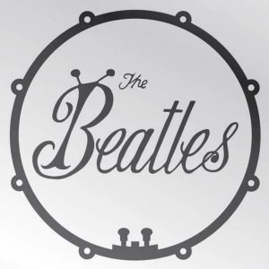 image of The Beatles - Bug Logo & Drum Fridge Magnet