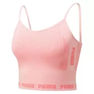 image of Puma Evoknit Seamless Crop Top Womens - Pink