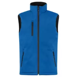 Image of Clique Mens Softshell Padded Gilet (L) (Royal Blue)