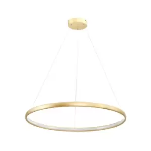 image of Carlo Integrated LED Pendant Ceiling Light, Gold, 4000K, 1560lm