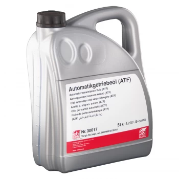 image of Automatic Transmission Hydraulic oil Fluid (Atf) 30017 - 5L by Febi Bilstein