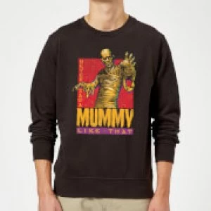 Image of Universal Monsters The Mummy Retro Sweatshirt - Black - XXL