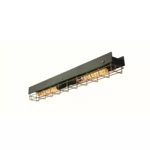 Image of Lucide PENIGUET - Flush Ceiling Light - 2xE27 - Green