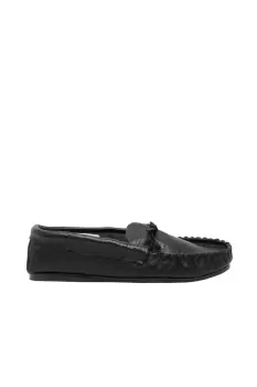 image of Gordon Softie Leather Moccasin Slippers