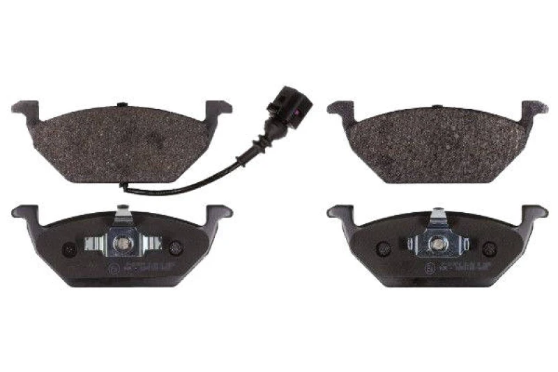 Image of SWAG 30 91 6446 Brake pad set Front Axle, incl. wear warning contact, with piston clip Brake Pad Set,disc brake (402)
