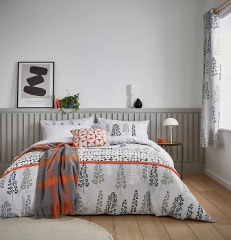 Image of Helena Springfield Dahl Mono Grey Bedding Set - Kingsize