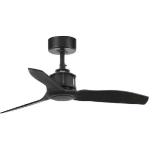Image of Faro Just Fan XS - Matt Black ceiling fan with DC motor 3 Blades 81cm