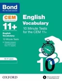 Image of Bond 11+: CEM Vocabulary 10 Minute Tests : 10-11 Years