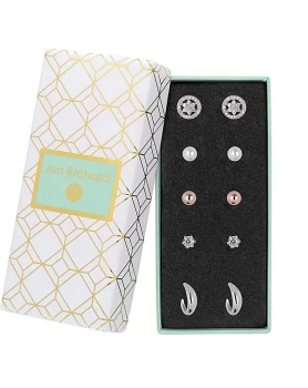 Image of Jon Richard Two Tone Flower & Hoop Pack