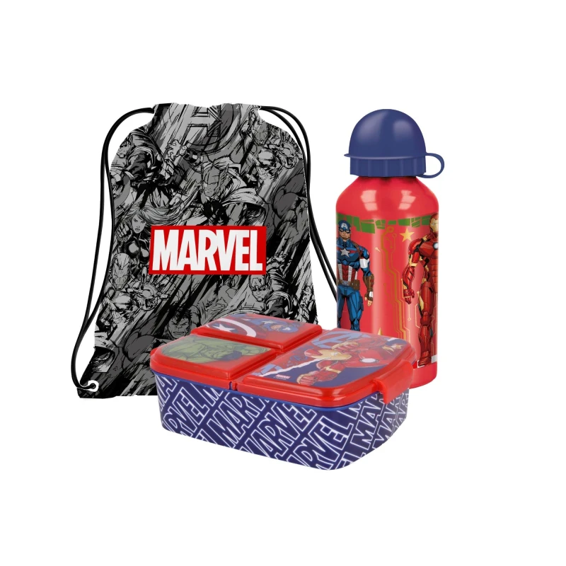 Image of Avengers Avengers Lunch Set (98818) - Black One Size