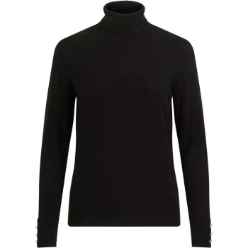 image of Vila Vijeneve Roll Neck Knit Jumper - Black