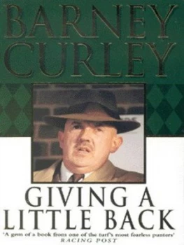 Image of Giving a Little Back by Barney Curley Paperback