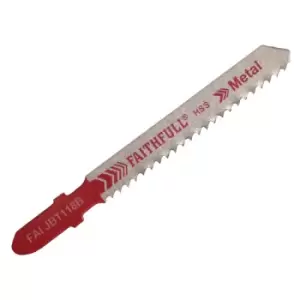 Image of Faithfull FAIJBT118B Metal Cutting Jigsaw Blades Pack of 5 T118B