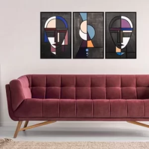 Image of Persona Multicolor Decorative Wooden Wall Accessory