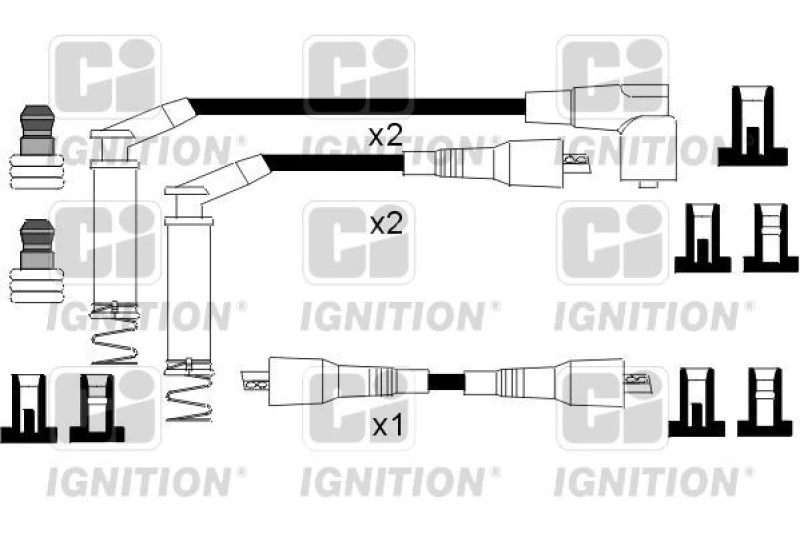 Image of QUINTON HAZELL Ignition lead set QUINTON HAZELL XC540