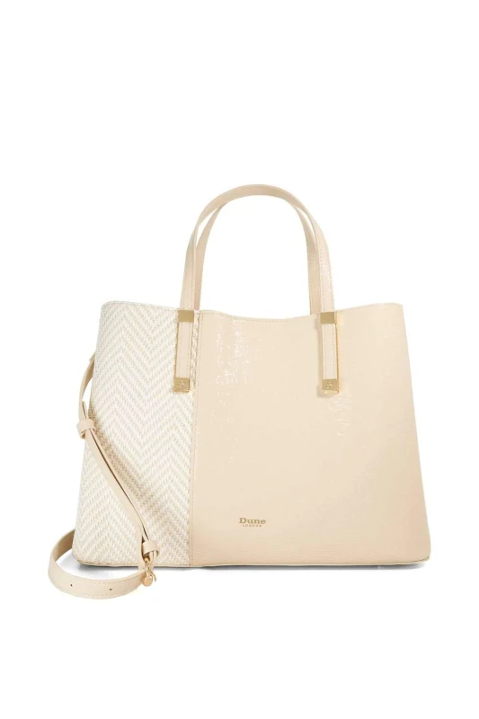 Image of Dune London Womens 'Dorry' Tote Bag in Natural Natural Female