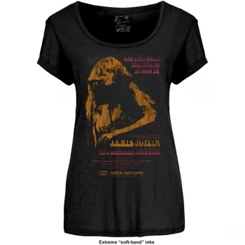 Image of Janis Joplin - Madison Square Garden Ladies Large T-Shirt - Black