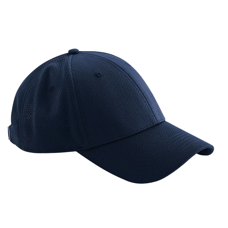 Image of Beechfield Beechfield Men Air-Mesh 6 Panel Baseball Cap in Navy Navy One Size Male 5063417930617