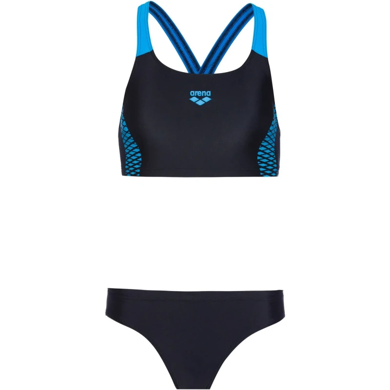 Image of 2 Piece swimsuit For Her Arena Openings Energy Back Noir Female 36