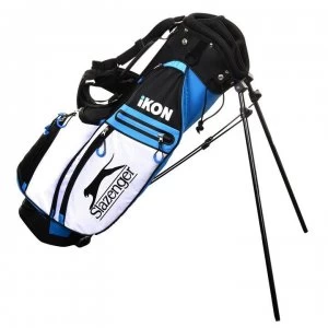 image of Slazenger Ikon Stand Bag Junior - Black/Blue