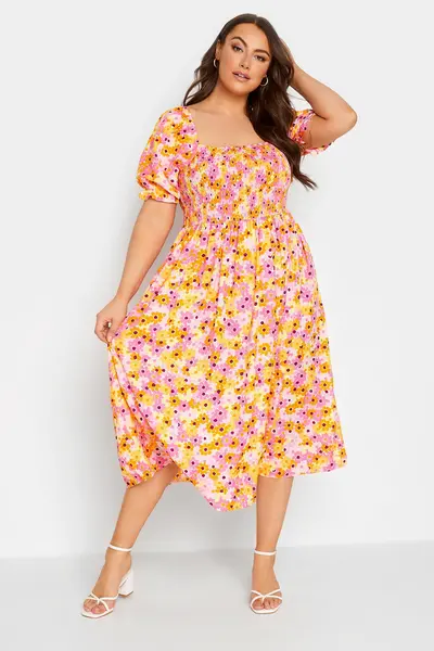 Image of Yours Midaxi Dress Pink