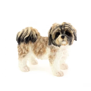 Brown & White Shihtzu Figurine By Lesser & Pavey