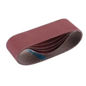 Image of Draper Cloth Sanding Belt, 75 x 533mm, Assorted Grit (Pack of 5)