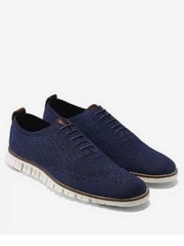 Cole Haan Zero Stitch Lace Up Shoe, Navy, Size 12, Men