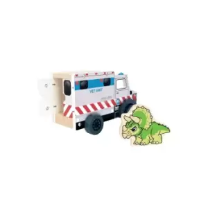 image of Jurassic World Wooden Mobile Vet Vehicle