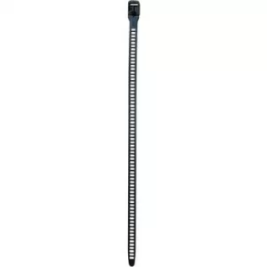 Image of HellermannTyton 115-28590 SoftFIX-XL-TPU-BKIII Cable tie 580 mm 28mm Black Releasable, Highly flexible, Eyelet 3 pc(s)