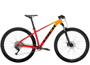 Image of 2023 Trek Marlin 7 Gen 2 Hardtail Mountain Bike in Marigold/Red Fade