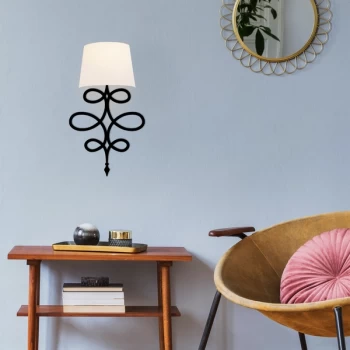 Image of Asaf - 6990 White Black Wall Lamp