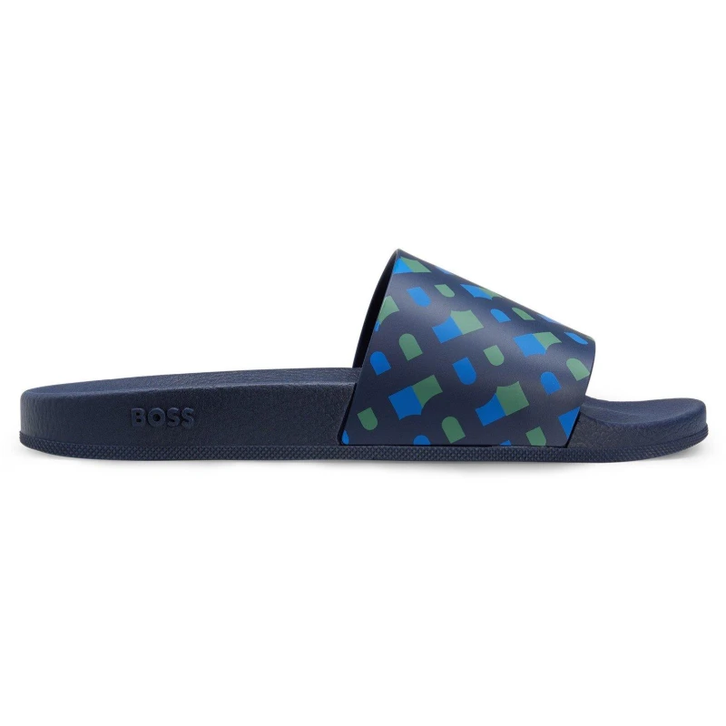 Image of Boss Kids Bay It Pool Sliders Open Blue male 5 (38)