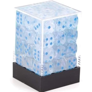 image of Chessex 12mm D6 Dice Block: Borealis Icicle/ Light blue