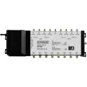 Image of Schwaiger SEW4098 SAT multiswitch Inputs (multiswitches): 9 (8 SAT/1 terrestrial) No. of participants: 8