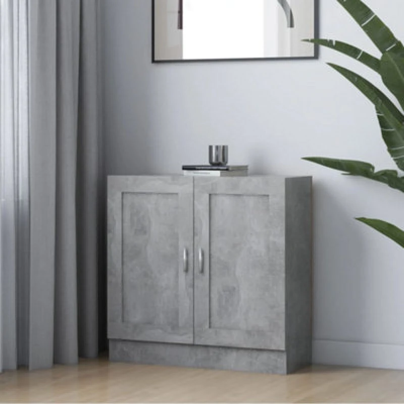 Image of VIDAXL Vidaxl - Book Cabinet Concrete Grey 82.5x30.5x80cm Engineered Wood 8720286133910