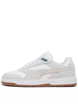 image of Puma Puma Doublecourt Trainers, White, Size 6, Men