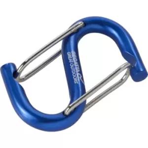 Image of Regatta S Shaped Dual Spring Lock Gate Karabiner Clip One Size