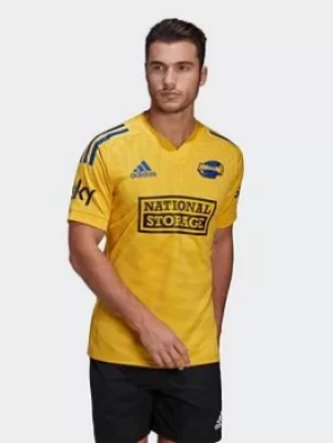 Image of adidas Hurricanes Rugby Replica Home Jersey, Gold Size XL Men
