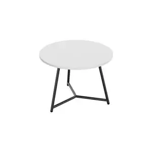 Image of Jemini Trinity Low Table 800x800x435mm WhiteBlack KF823629 KF823629