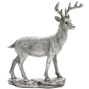 Image of Reflections Silver Deer Figurine By Leonardo