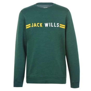 image of Jack Wills Hatton Crew Neck Sweatshirt - Ivy