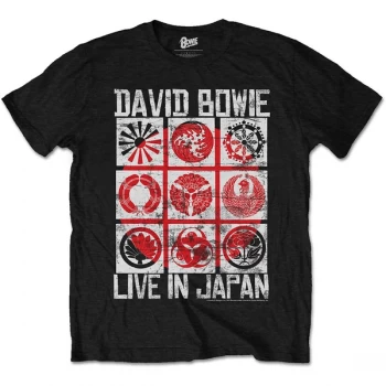 Image of David Bowie - Live in Japan Unisex Large T-Shirt - Black