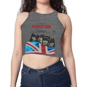 Image of The Beatles - The Beatles Story Womens Large T-Shirt - Grey