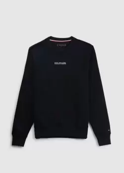 image of Tommy Hilfiger Mens Monotype Sweatshirt In Blue