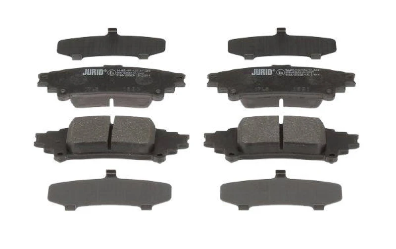 Image of JURID 573405J Brake pad set not prepared for wear warning indicator Brake Pad Set,disc brake (402)
