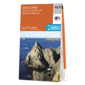 Image of Map of Shetland - Mainland North West