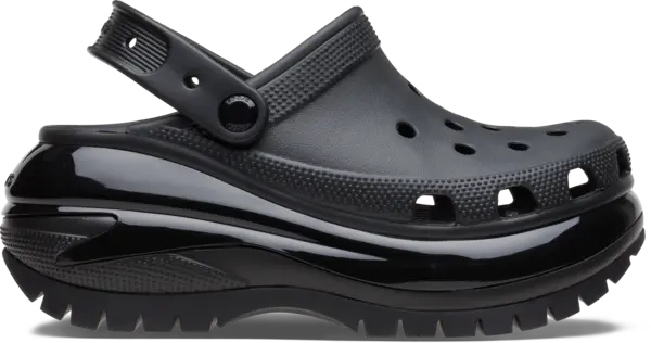 image of Crocs Unisex Mega Crush Clogs Black W7/M6